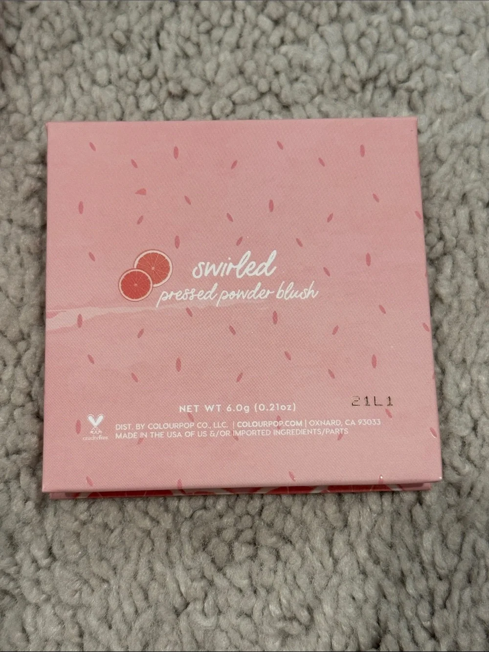 ColourPop Swirled Powder Blush — Coral Pink